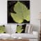 Designart - Green Leaf On Black - Traditional Canvas Artwork